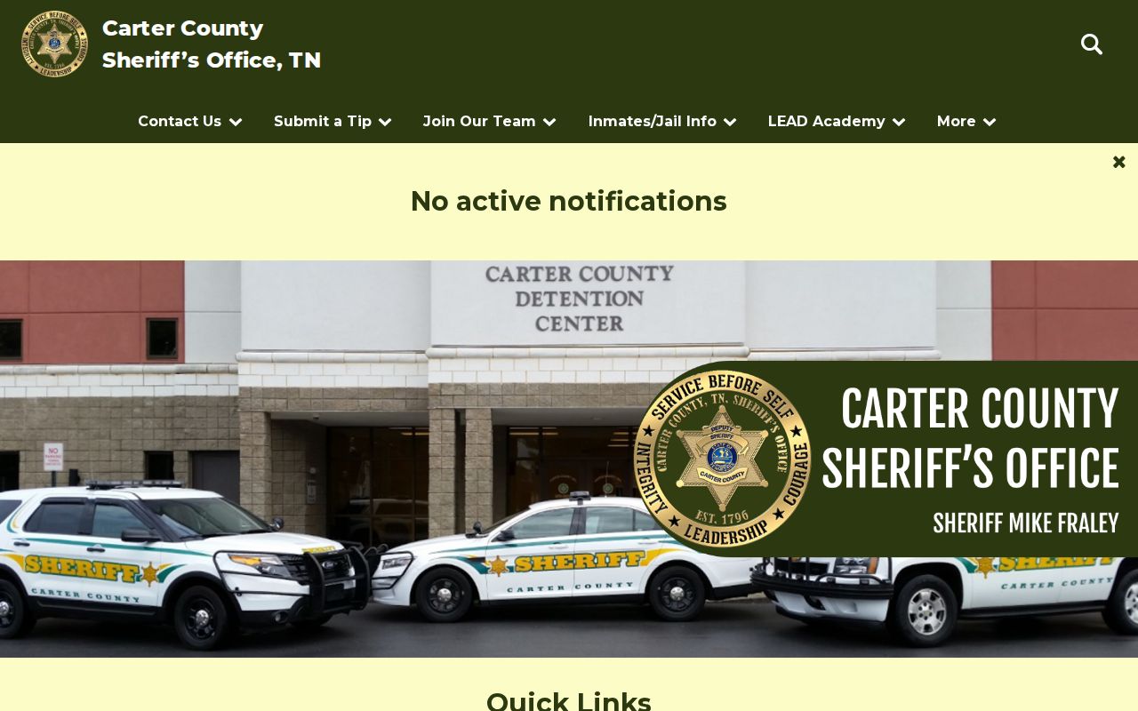 Carter County Sheriff’s Office public navigation and dispatch contact